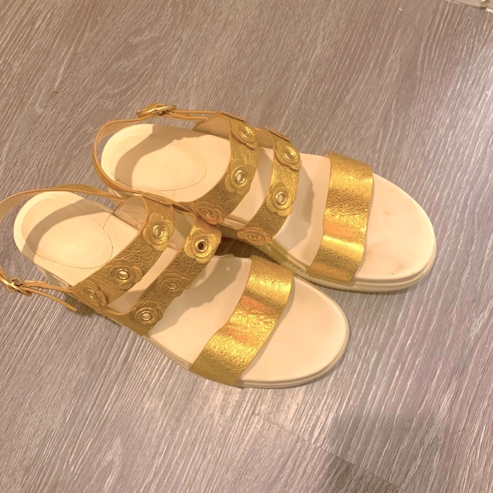 Cole Haan platform sandals.